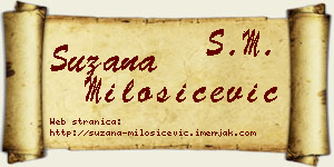 Suzana Milošičević vizit kartica